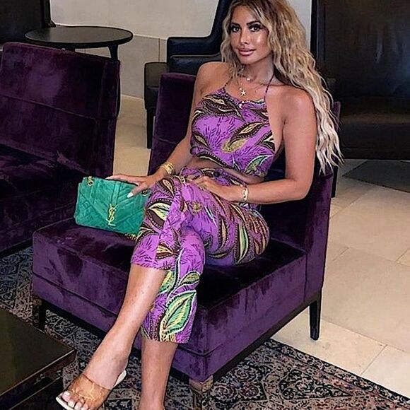 Zara Linen Set 2-Piece Halter Top & Pants Size S • NEW WITH TAG • - Picture 4 of 14